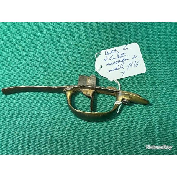 PONTET / SOUS GARDE  D�TENTE  DE MOUSQUETON  DU MOD�LE  1816  19 �ME