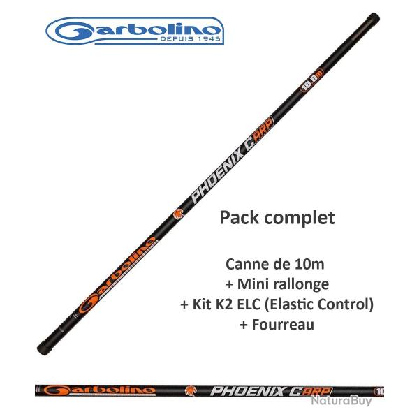 Pack p�che au coup gros poisson Phoenix Carp 571 Garbolino 10m Canne seule