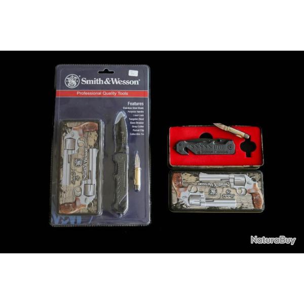 DUO DE COUTEAUX PLIANTS SMITH ET WESSON NEUF SOUS BLISTER