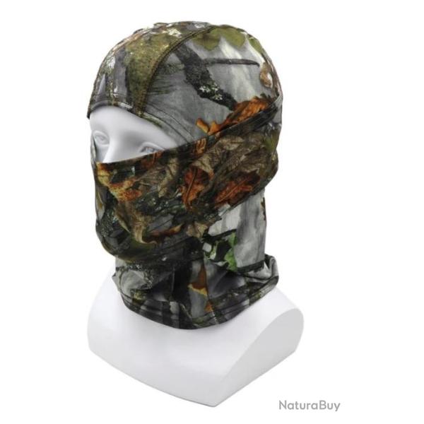 Cagoule intgrale chasse en plein air, cyclisme, sports, cagoule camouflage ou orange dispo