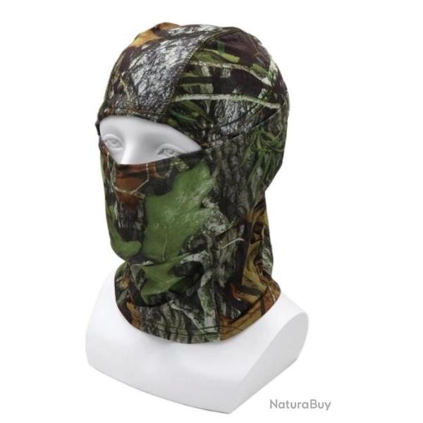 Cagoule intgrale chasse en plein air, cyclisme, sports, cagoule camouflage ou orange dispo. B