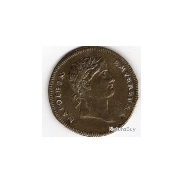 rare  Jeton 1er Empire, Napol�on Empereur, Le Couronnement 1804. Laiton - superbe