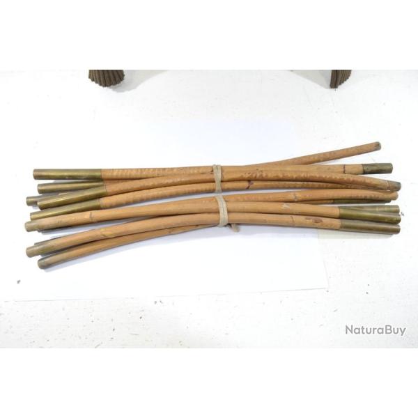 Lot de mts en bambou avec insert laiton. Idal reconstitution premier Empire