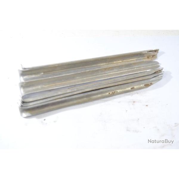 Lot x 6 piquet sardine de tente aluminium annes 1950. Idal reconstitution WW2, campement