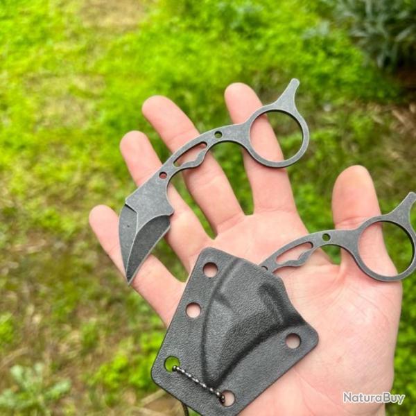 Couteau de coup mini Karambit etui kydex tactique survie combat edc