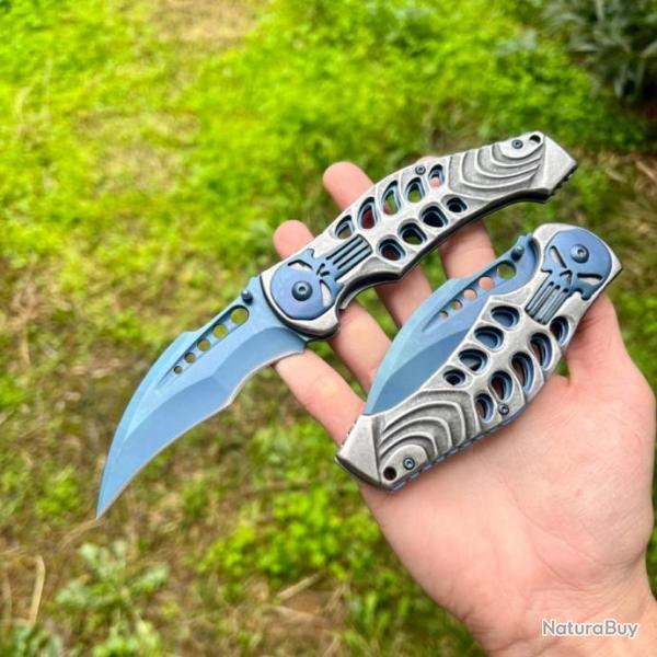 Couteau pliant Karambit punisher griffe combat tactique survie combat edc