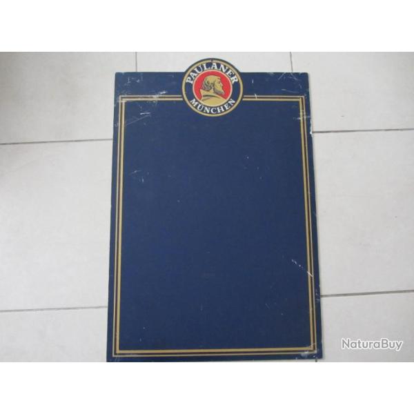 Plaque publicitaire bi�re Paulaner 1980