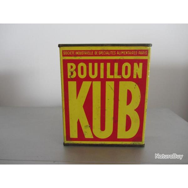 Boite t�le lithographi�e bouillon Kub 1940/50