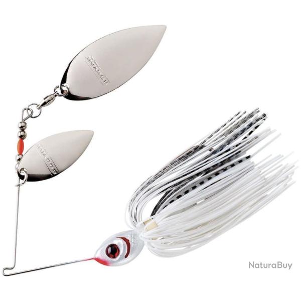 Spinnerbait Booyah Double Willow Counter Strike 14g 14g Pearl White / Silver Scale
