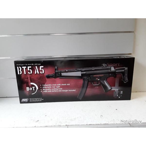 10280 REPLIQUE ARME LONGUE AIRSOFT ASG BT5 A5 CAL6MM  1JOULE  AEG NEUF