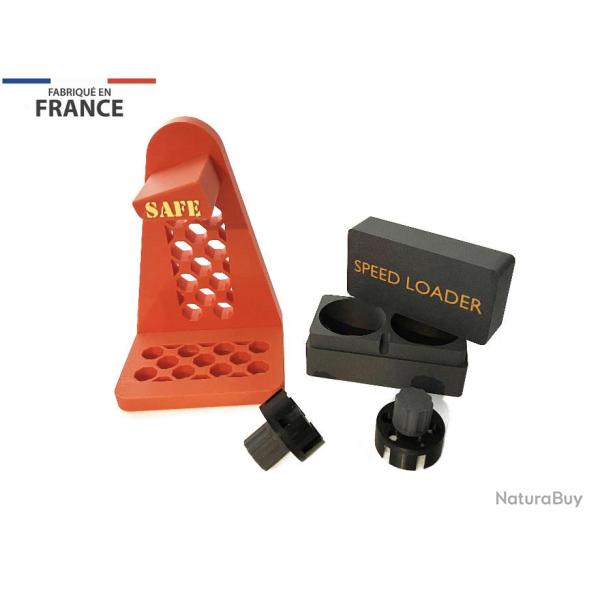 *Pack* : Boite avec 2 speed loader + support revolver **M**