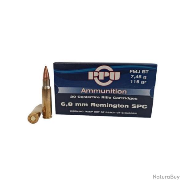Cartouches Partizan cal 6.8 Remington SPC - 115 Grs FMJ Bt