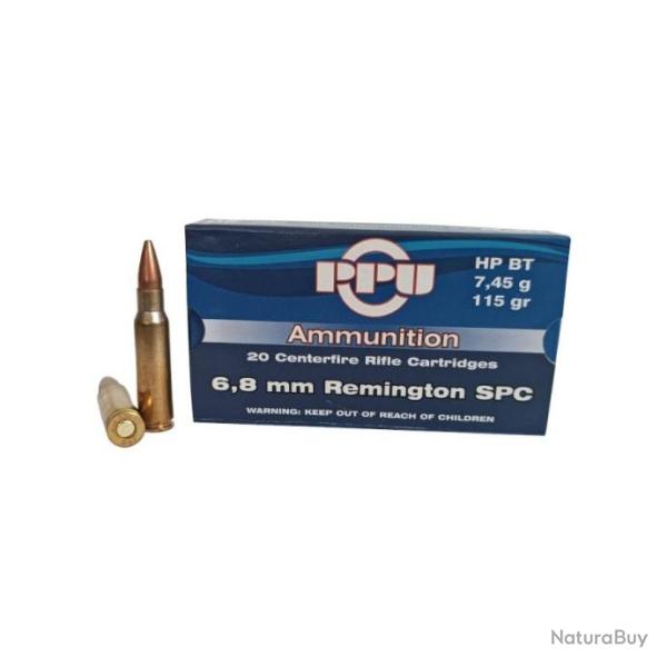 Cartouches Partizan 6.8 mm REM SPC - 115 Grs HP BT