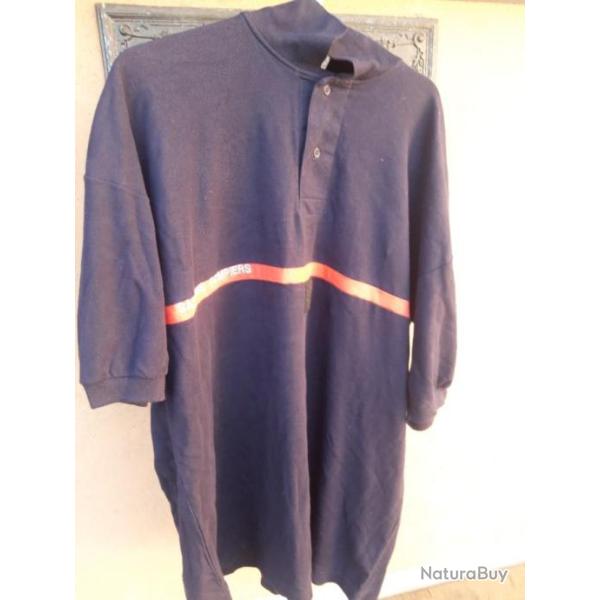 POLO BLEU MARINE POMPIER