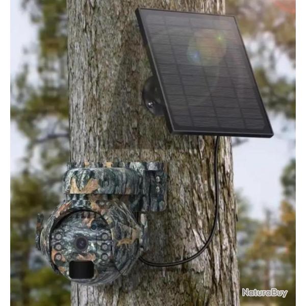 CAMERA DE CHASSE SOLAIRE, 360� PILOTAGE A DISTANCE, 4G  VISION NOCTURNE