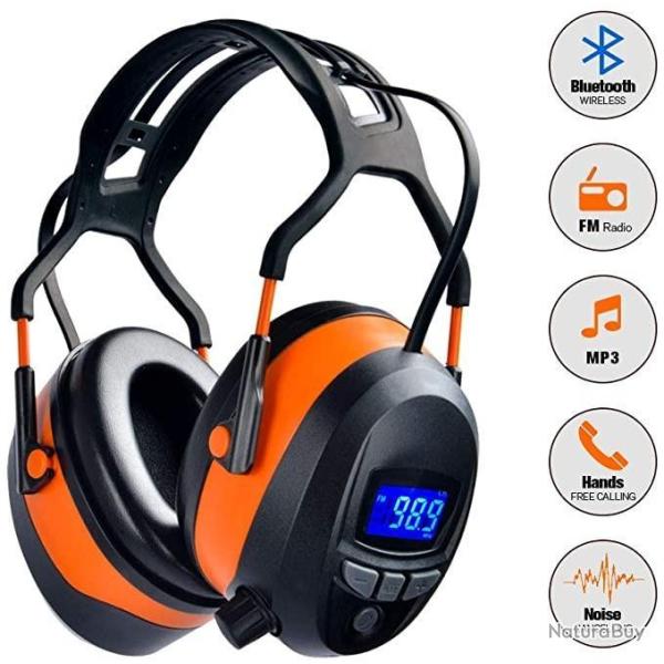 Casque anti-bruit 29dB Multifonction - 20 dB - Orange - Livraison gratuite et rapide