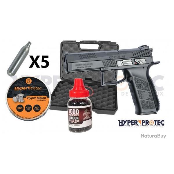 Pack pistolet � plomb CZ P09 Duty