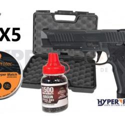 Pack pistolet &agrave; plomb Sig Sauer ASP X-Five