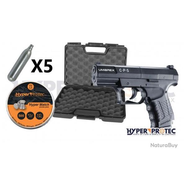 Pack pistolet � plomb Umarex CPS