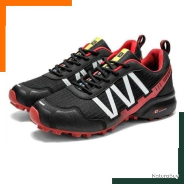 Chaussure de sport - Imperm�able - Chaussure de sport - Taille de 37 � 47 - Noir et rouge