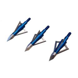 Lot de 3 pointes de chasse Excalibur Boltcutter &agrave; lames fixes 100 grains