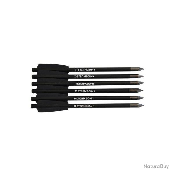 Pack de 6 traits Bodkin 16cm en aluminium pour Steambow Stinger AR-6