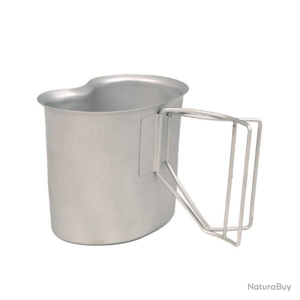 Quart US GI brillant Mil-Tec avec anse en fil m�tallique