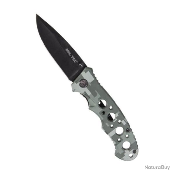 Couteau de poche one-hand AT-Digital avec poign�e perfor�e