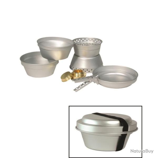 Set de cuisine en aluminium (2 casseroles, po�le, r�chaud)