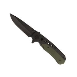 Couteau de poche one-hand avec clip noir/VA