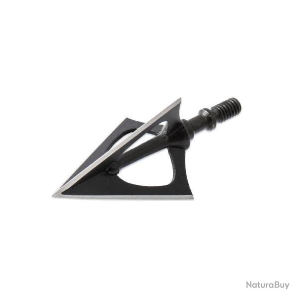 Lot de 3 pointes de chasse � lame fixe Maximal Black Razor 125 grains