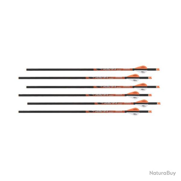 Lot de 6 traits Carbone RAVIN 400 Rectitude .003 - 20 pouces