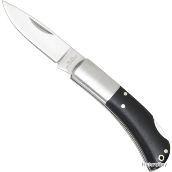 Couteau de poche Haller avec manche en bois d'�b�ne