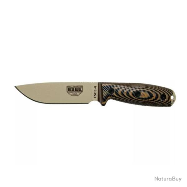 Couteau ESEE Model 4 Desert Tan 3D �tui Kydex