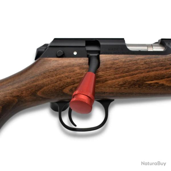 Boule de levier Conique SAPL + 1 rainure - Alu Rouge