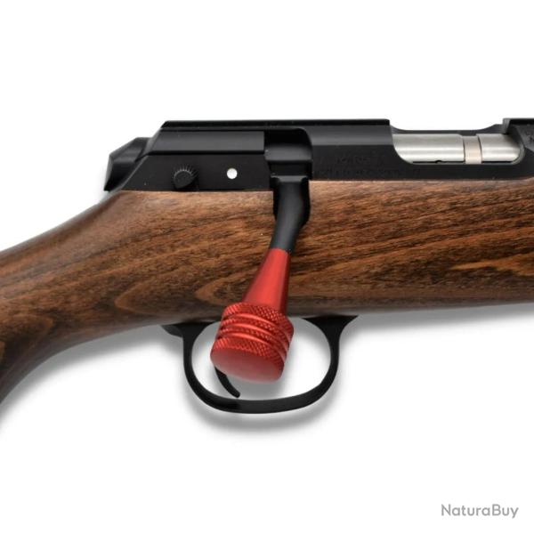 Boule de levier Conique SAPL + 3 rainures - Alu Rouge