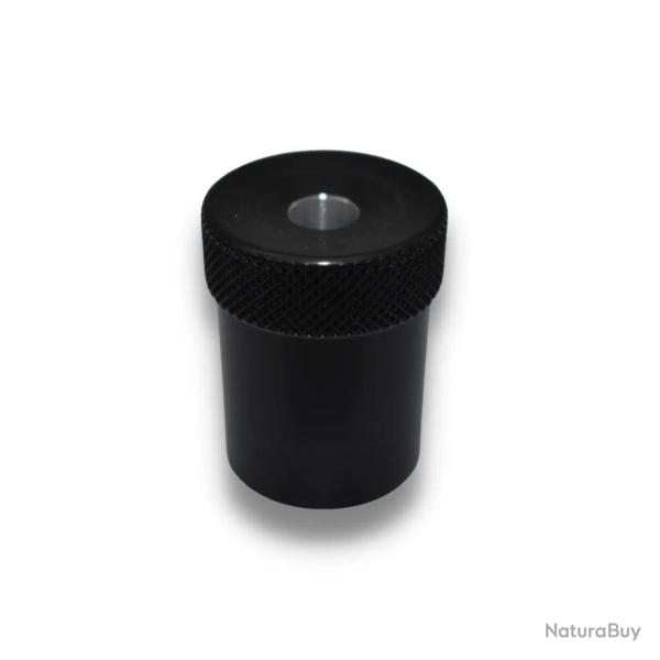 Bouchon Obturateur SAPL Molet� Crois� - Carabines Custom-Silence Adamantium - Alu Noir