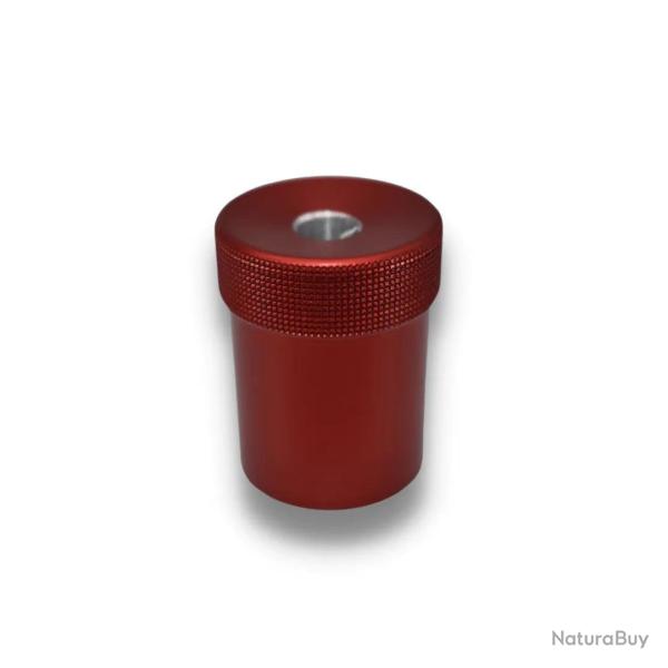 Bouchon Obturateur SAPL Molet� Crois� - Carabines Custom-Silence Adamantium - Alu Rouge