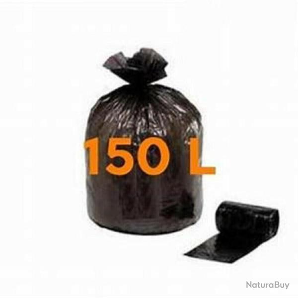 SAC POUBELLE 150L RENF EXTRA 820x1300 - 5 ROULEAUX X 20 SACS - CARTON DE 100