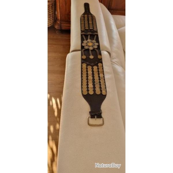 Ceinture de Gaucho Argentin,  Ann�es 60/70, avec 90 pi�ces de 50 centimos de Jos� de San Martin
