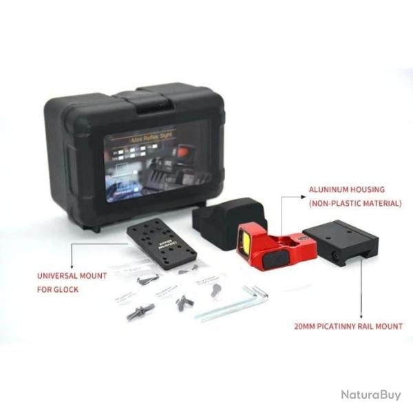 AimSniper Mini Viseur Point Rouge 3.5 MOA Couleur Rouge - LIVRAISON GRATUITE !!