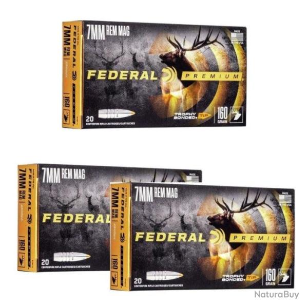 Balles Federal Vital-Shok Trophy Bonded - Cal. 300 Win. Mag - 180 / Par 3