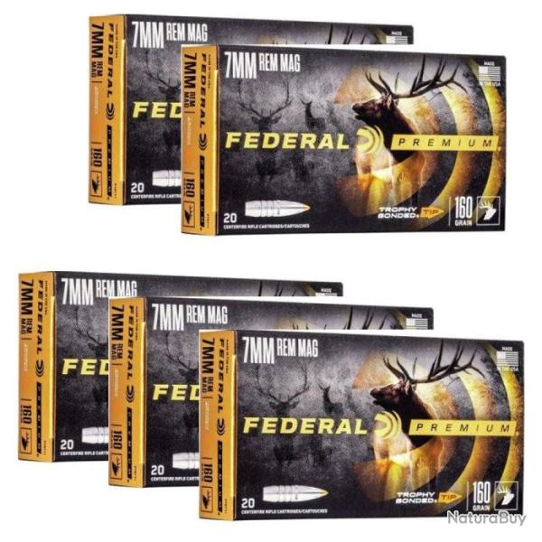 Balles Federal Vital-Shok Trophy Bonded - Cal. 300 Win. Mag - 180 / Par 5