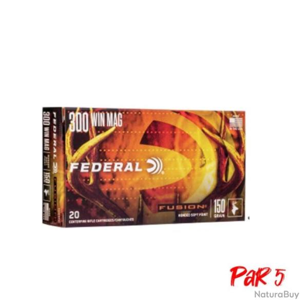Cartouches Federal Fusion - Cal 308 Win - 165 / Par 5