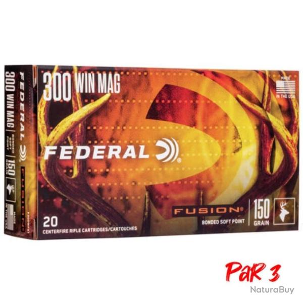 Cartouches Federal Fusion - Cal. 243 Win - Par 3