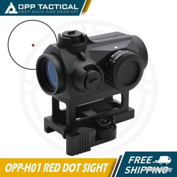 OPP Tactical Viseur Point Rouge H01 2 MOA Noir paiement en 3 ou 4 fois  - LIVRAISON GRATUITE !!