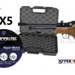 Pack pistolet &agrave; plomb Artemis CP1-Multicoups 5.5 mm