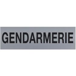 Bandeau r&eacute;fl&eacute;chissant Fond Gris - Gendarmerie 10 x 30 cm