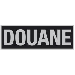 Bandeau r&eacute;fl&eacute;chissant Fond Noir - Douane 10,5 x 27,5 cm