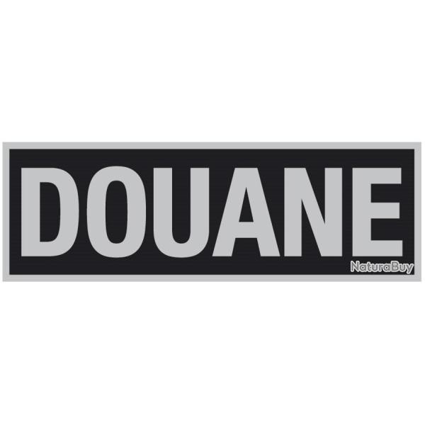 Bandeau r�fl�chissant Fond Noir - Douane 10 x 30 cm